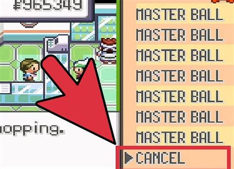 pokemon emerald master ball code.